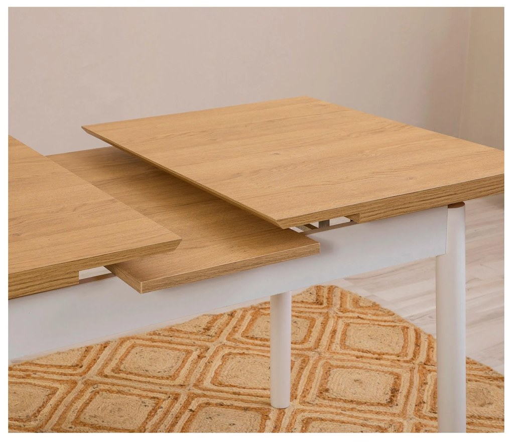 Set mobilier sufragerie Duvasa 23 (alb) (pentru 4 persoane). 1093794