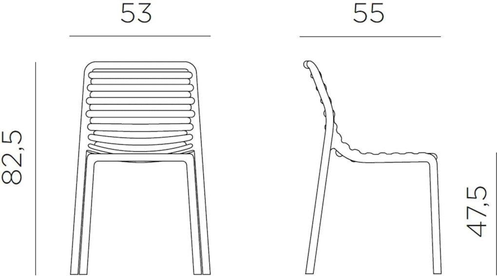 Scaun Exterior Nardi - Doga Bistrot