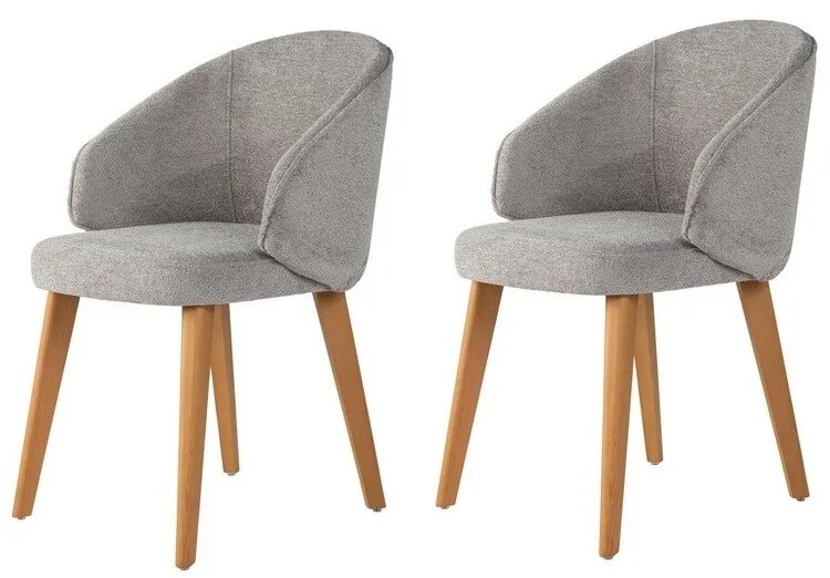 Set de scaune de sufragerie Bentley Grey and DarkOak, 2 buc.