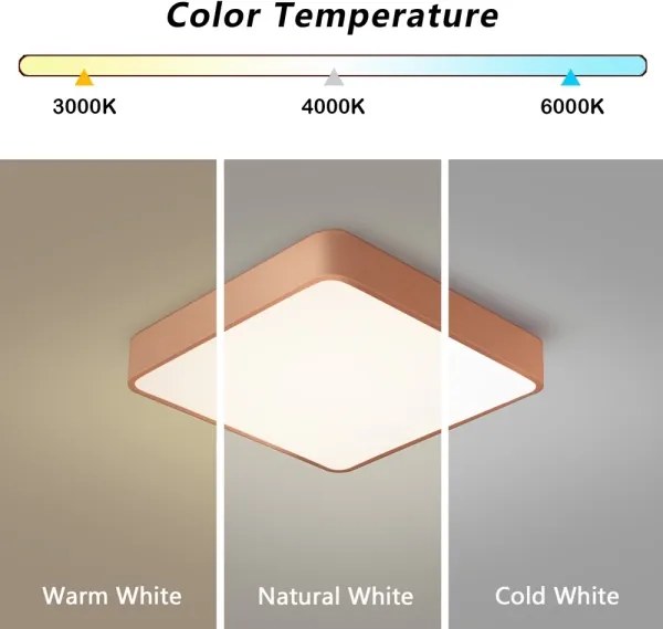 Brilagi - Plafonieră LED POOL LED/48W/230V 3000/4000/6000K 50x50 cm bronzată