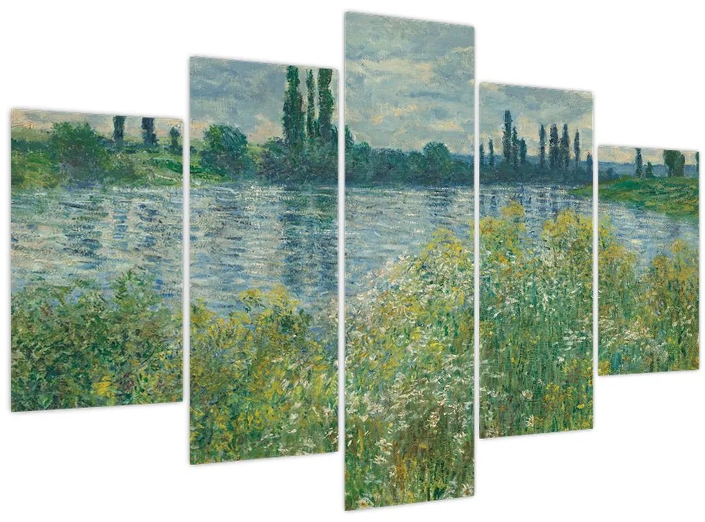 Tablou - Claude Monet, Banks of the Seine, reproducere (150x105 cm)