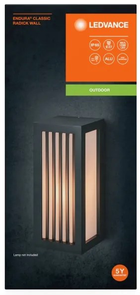 Aplică de exterior Ledvance RADICK 1xE27/18W/230V IP65