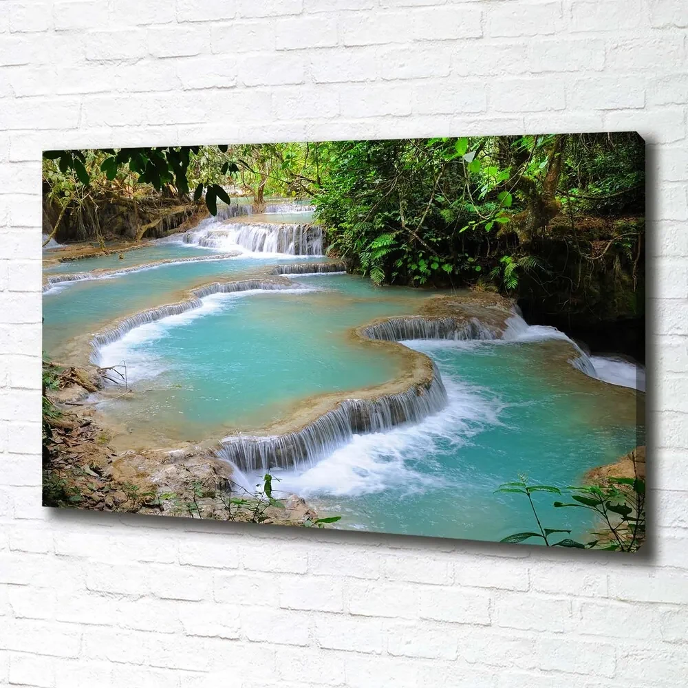 Tablou pe pânză Cascada din pădure
