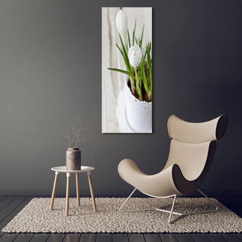 Imprimare tablou canvas Șofran alb