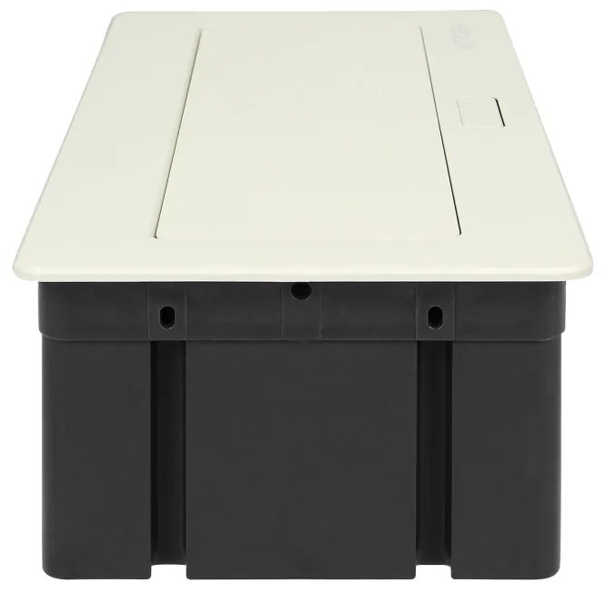 Priza incastrabila dreptunghiulara, neechipata, 6 module, cablu 1.5m, alba, Orno Norger