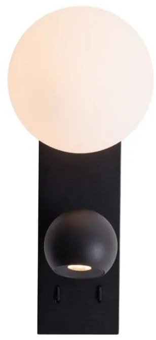 Aplica de perete cu reader LED Atom
