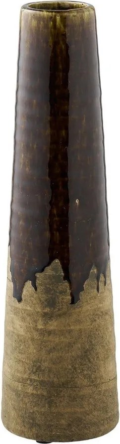 Vază maro din ceramică înaltă (înălțime 39 cm) – House Nordic