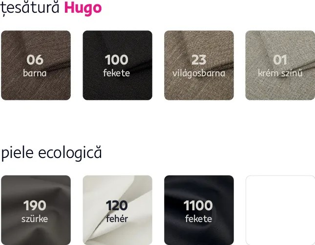 Canapea, piele ecologică alba+gri/material textil gri, KARDYN