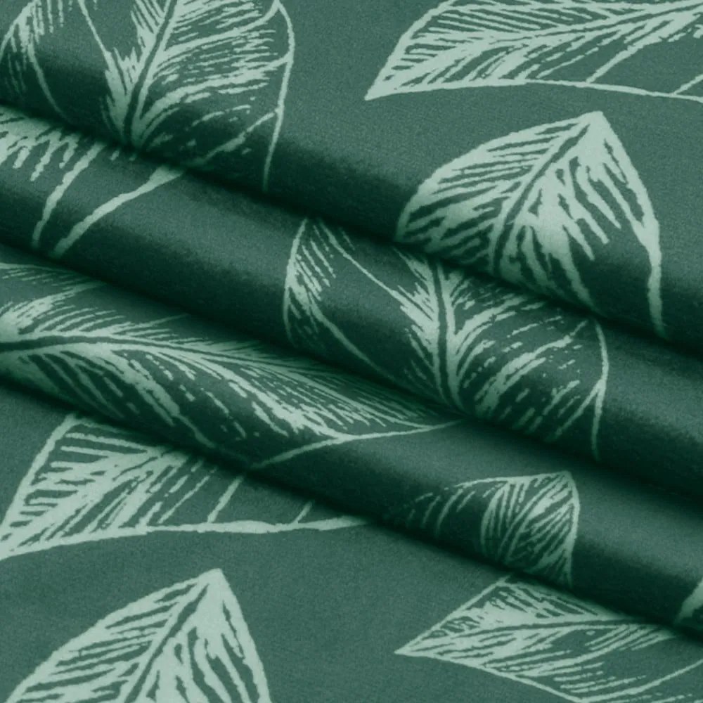Draperie verde din catifea 140x250 cm Calm – Restilo