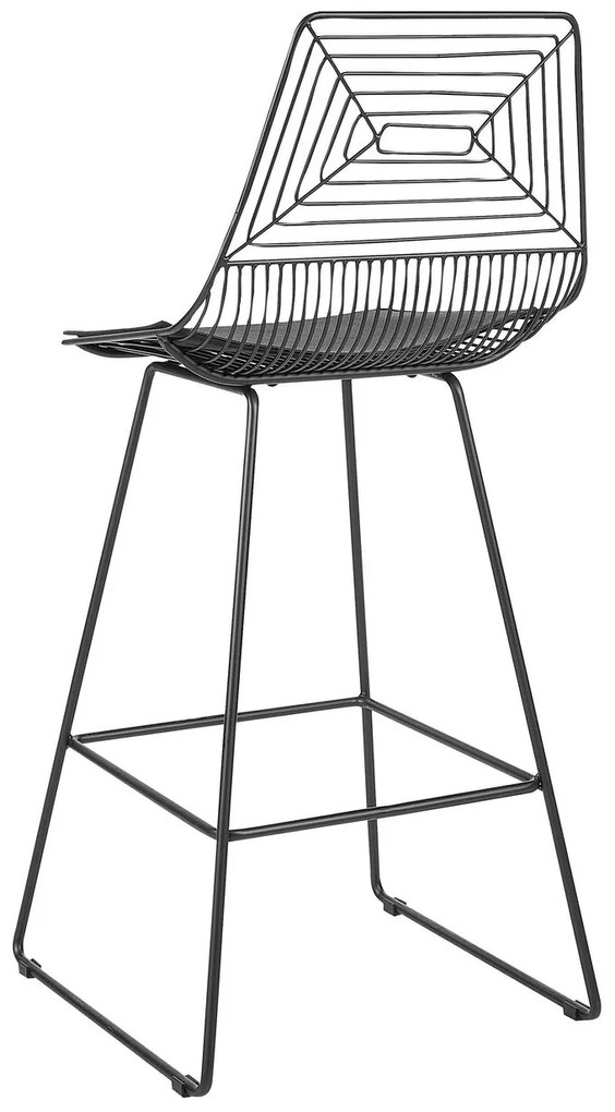 Set 2 buc scaun tip bar Bethel (negru). 1078099