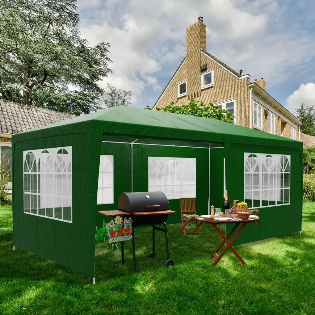 Cort de petrecere NEAPOL, 3x6m, verde Jurhan