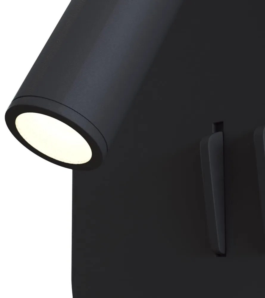 Aplica de perete cu spot LED directionabil LOS 176 negru