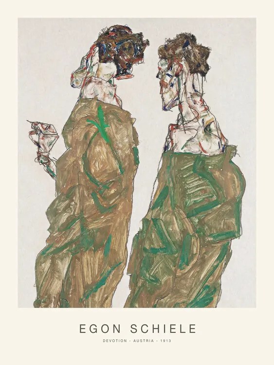 Reproducere Devotion (Special Edition Male Portrait) - Egon Schiele