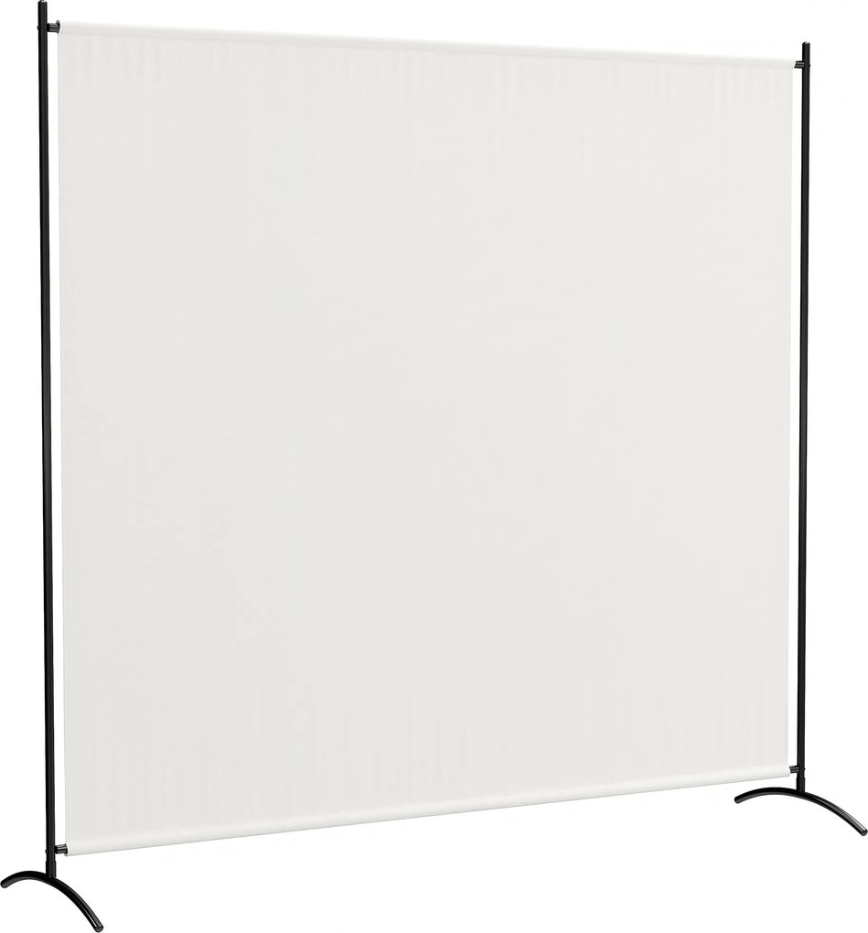 Outsunny Paravan exterior cu panou unic, separator de încăpere de 180H cm cu protecție UV30+, Bej | Aosom Romania