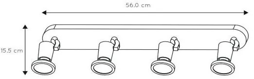 Lucide 11903/20/30 - Lampa spot LED JASTER-LED 4xGU10/5W/230V neagra
