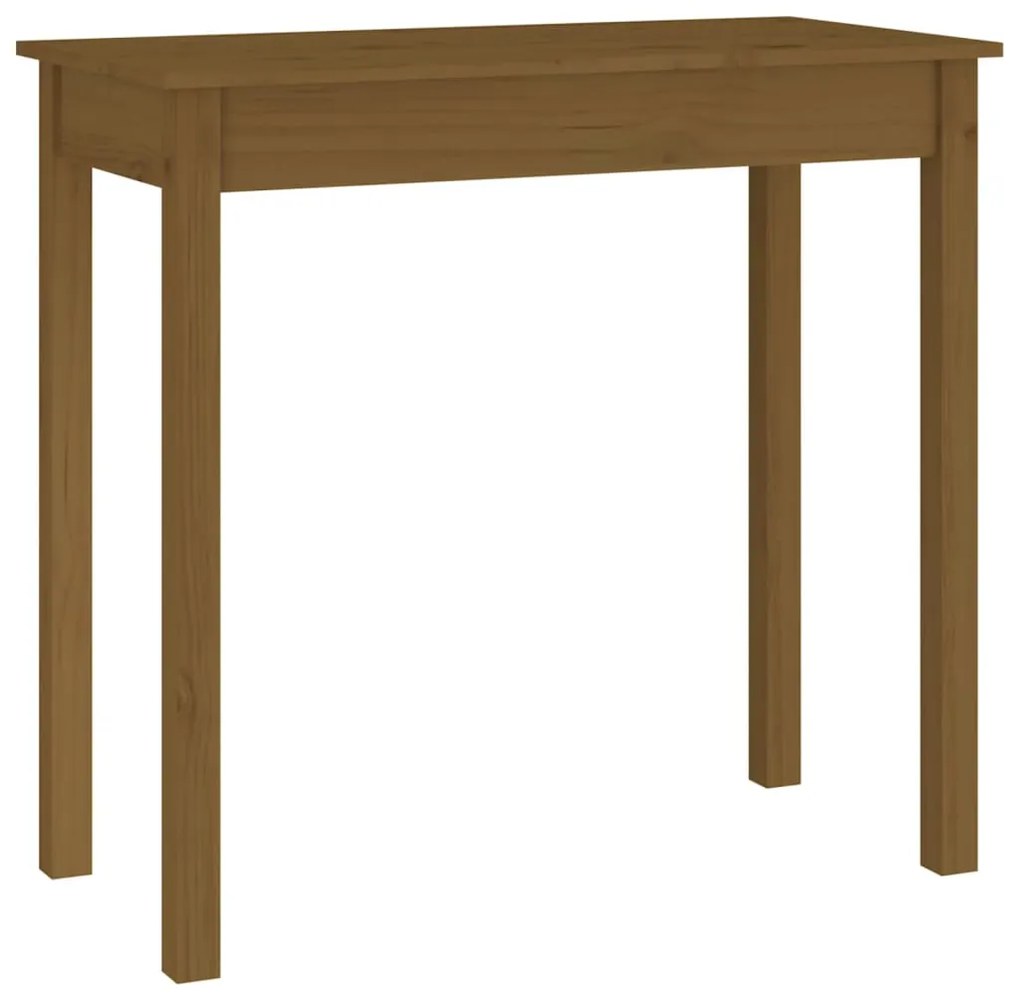 814247 vidaXL Masă consolă, maro miere, 80x40x75 cm, lemn masiv de pin