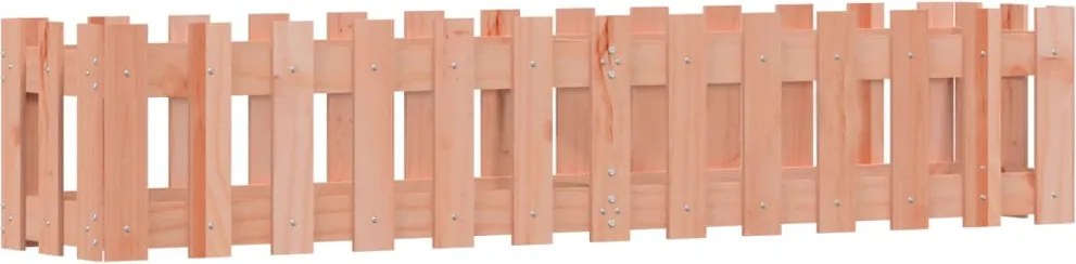 vidaXL Pat înălțat grădină cu design gard 150x30x30 cm lemn douglas