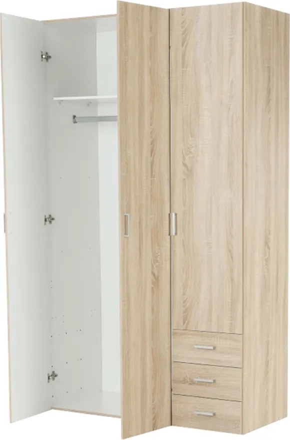 Dulap, 3 uşi, stejar sonoma, GWEN 70427