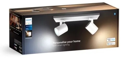 Spot LED dimabil Philips Hue RUNNER 2xGU10/4,2W/230V alb + telecomandă