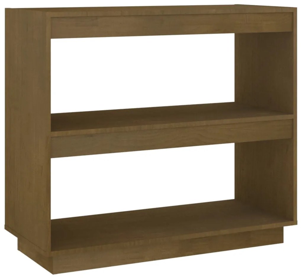 810882 vidaXL Bibliotecă, maro, 80x35x71 cm, lemn masiv de pin