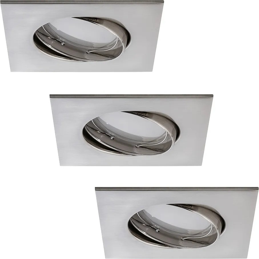 Paulmann 92841 - SET 3x LED Lampă încastrată baie COIN 3xLED/7W/230V