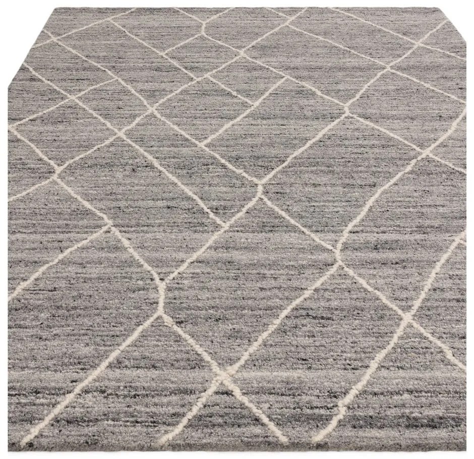 Covor gri din lână 160x230 cm Noah – Asiatic Carpets