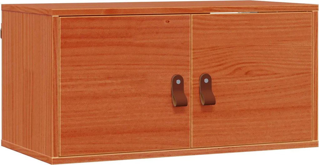 vidaXL Dulap de perete cu raft 2 pcs Maroniu cerat 60 x 30 x 30 cm