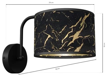 Aplică SENSO 1xE27/60W/230V negru