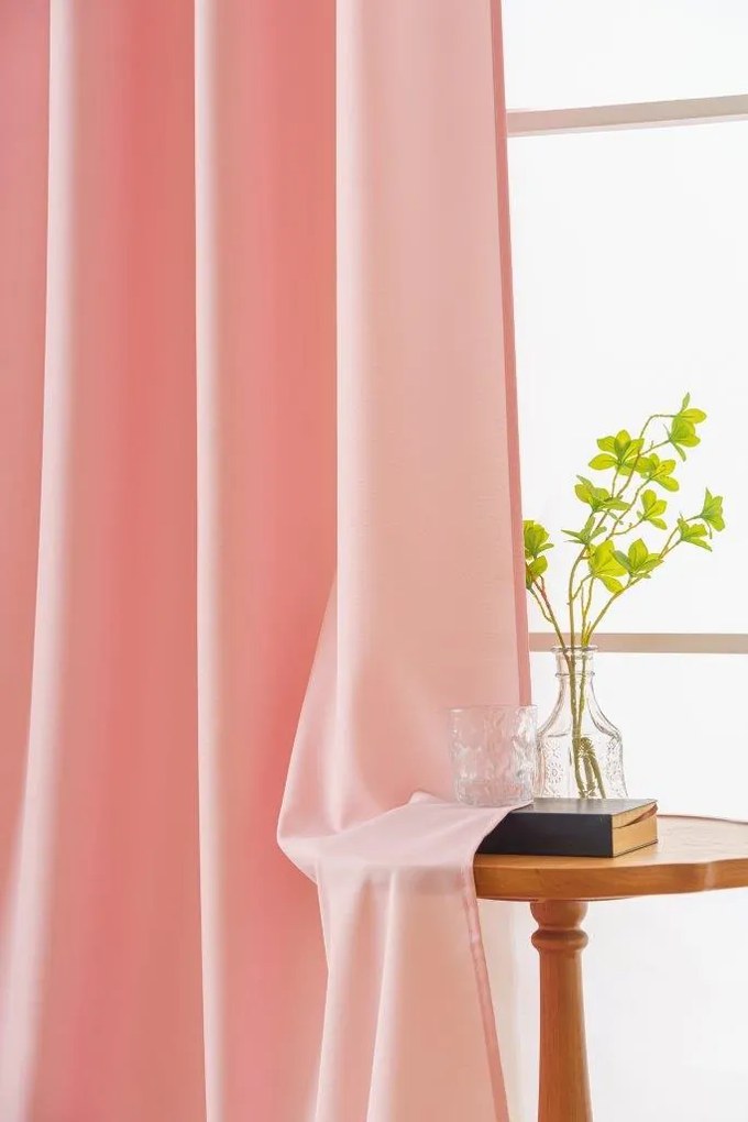 Draperie roz cu rejansa OXFORD 140x250 cm