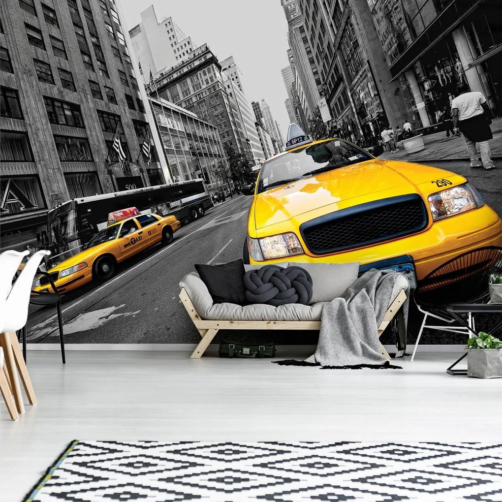 Fototapet - Taxiu galben (152,5x104 cm)
