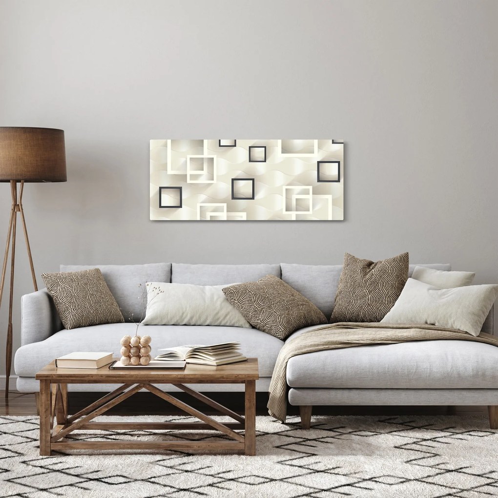 Tablou geometric abstract (120x50 cm)