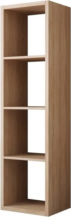 Bibliotecă 40x150 cm, Cleo II, ADRK Furniture (Culoare: Alb)