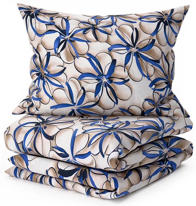 Lenjerie din microfibra FLORVINA bej Dimensiune lenjerie de pat: 70 x 90 cm | 140 x 220 cm