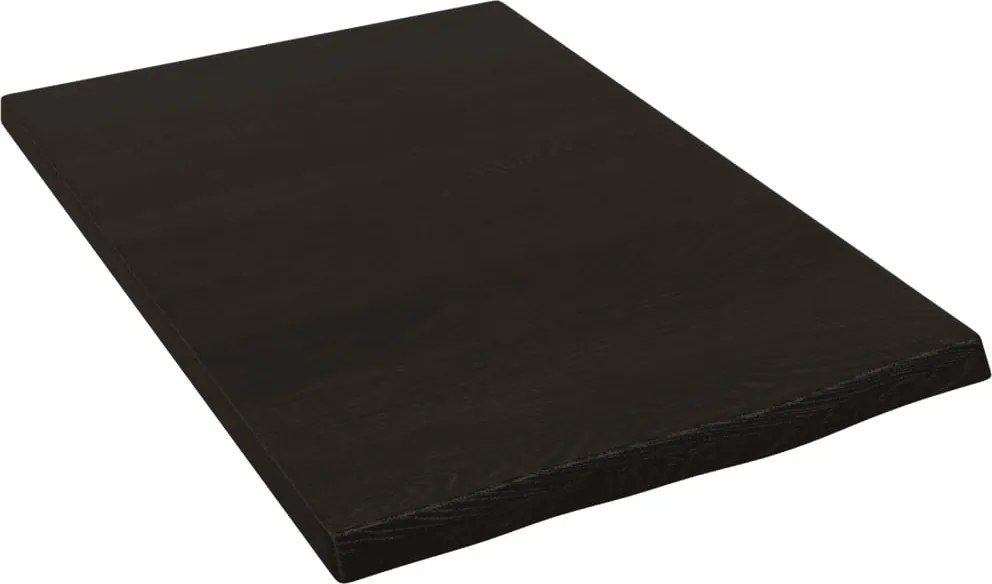 vidaXL Raft de perete maro închis 40x60x2 cm lemn masiv stejar tratat