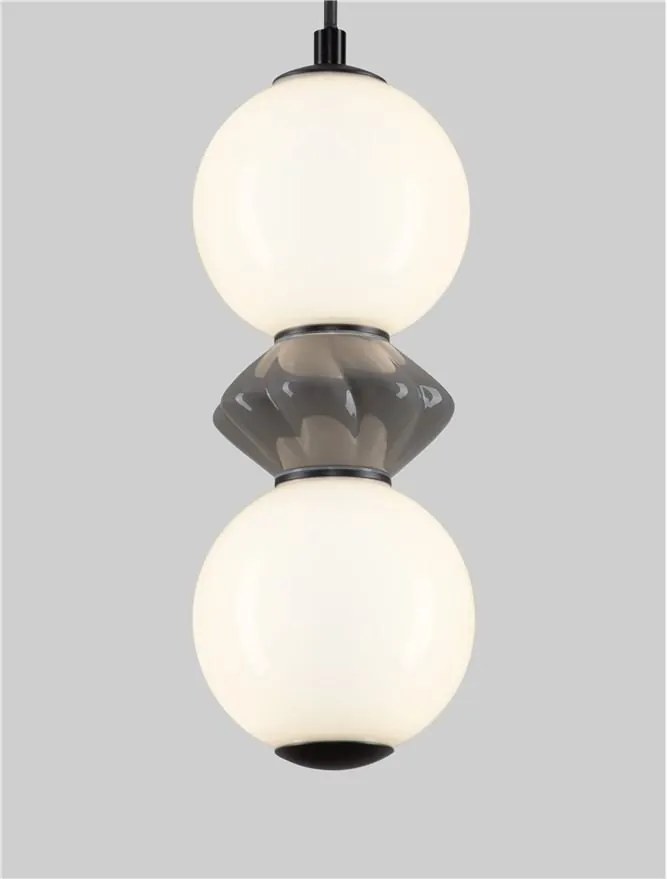 Pendul LED decorativ ceramic Gri, Alb, PALLINA
