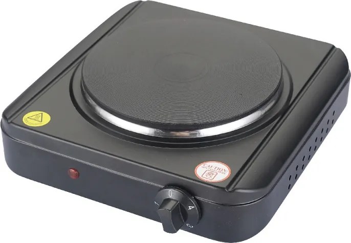 Rosberg R51445KR, 1500W, 18.5 cm, Control manual, 4 trepte, Negru mat