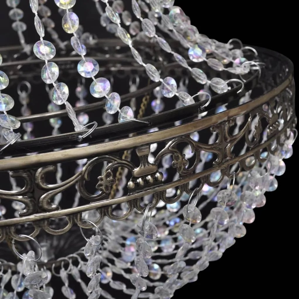 Candelabru cu pandantiv din cristal, 36,5 x 46 cm