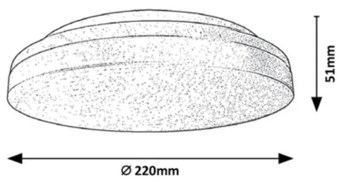 Rabalux - Plafonieră LED pentru baie LED/18W/230V IP54 3000K/4000K/6000K