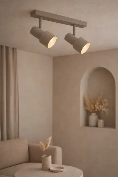 Argon 7294 - Lampă spot DOR 2xE27/15W/230V bej