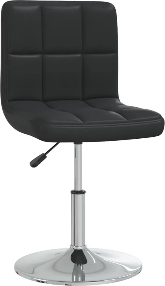 vidaXL Scaun de bar, negru, piele ecologică