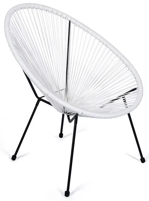 Fotoliu de grădină alb din metal/din plastic Avocado Comfort – Bonami Selection