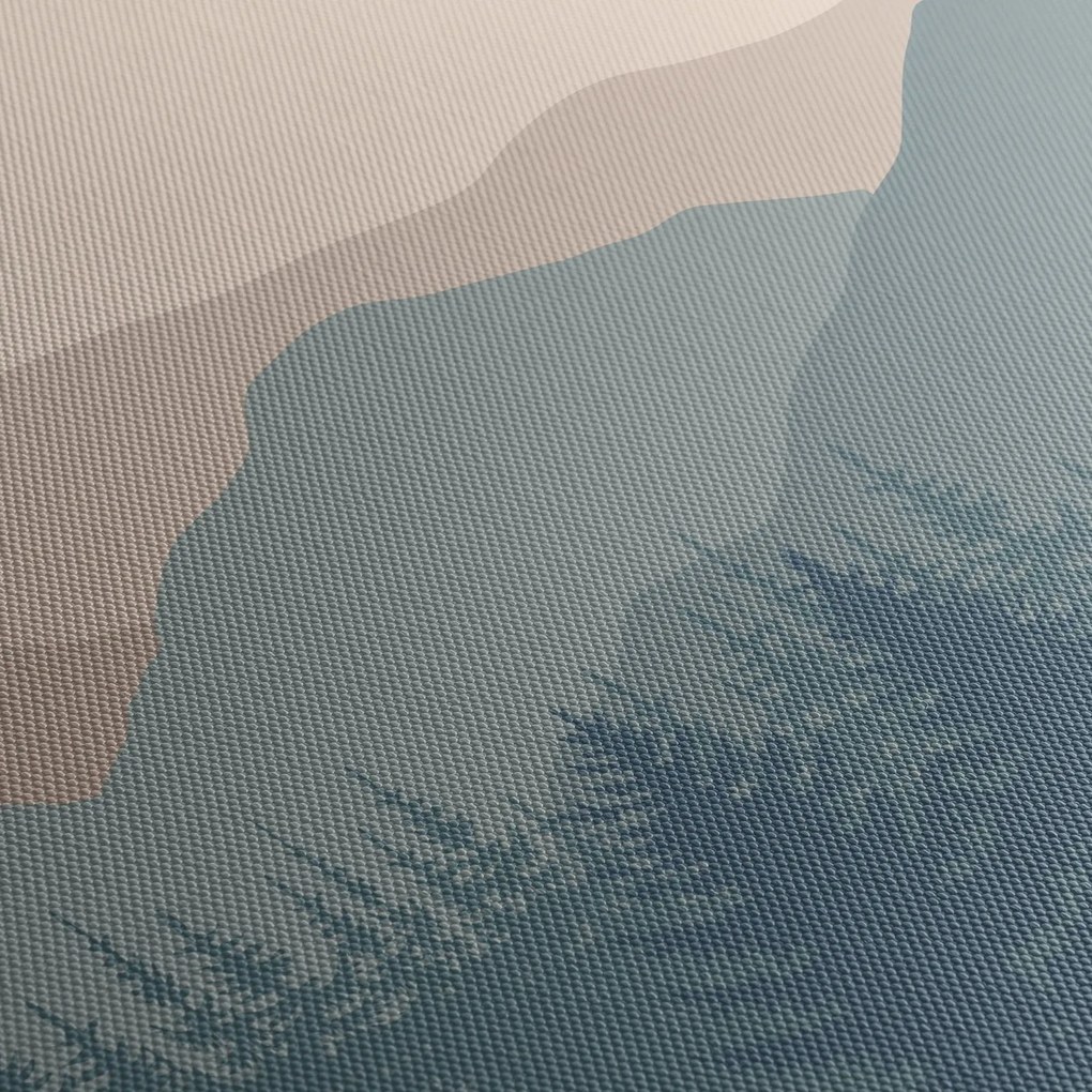 Tablou - Munții Turcoaz N⁰1 (120x50 cm)