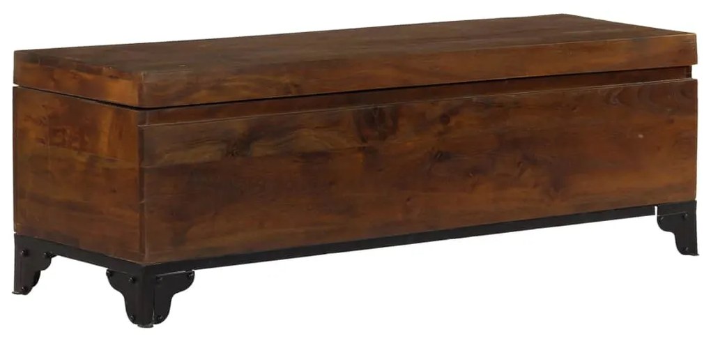 vidaXL Cufăr depozitare, lemn masiv de acacia, 120x35x40 cm, maro