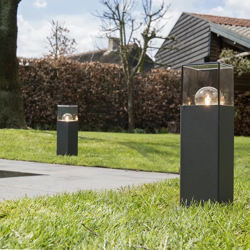 Lampă de podea exterioară industrială inteligentă antracit 30 cm cu Wi-Fi P45 - Denmark