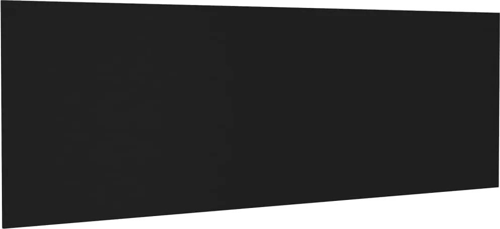 vidaXL Tăblie de pat, negru, 240x1,5x80 cm, lemn prelucrat