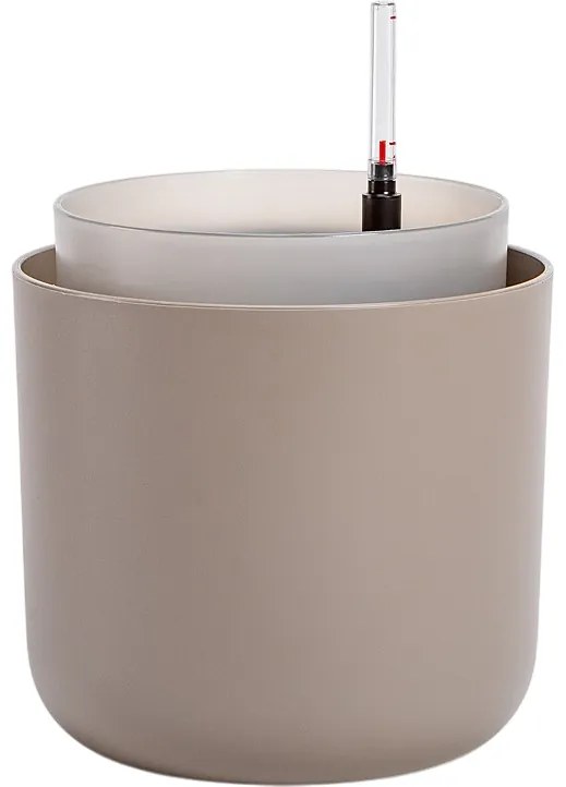 Ghiveci cu auto-irigare Plastia Tolita, maro, diam. 19 cm, diam. 19 cm