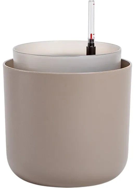 Ghiveci cu auto-irigare Plastia Tolita, maro, diam. 19 cm, diam. 19 cm