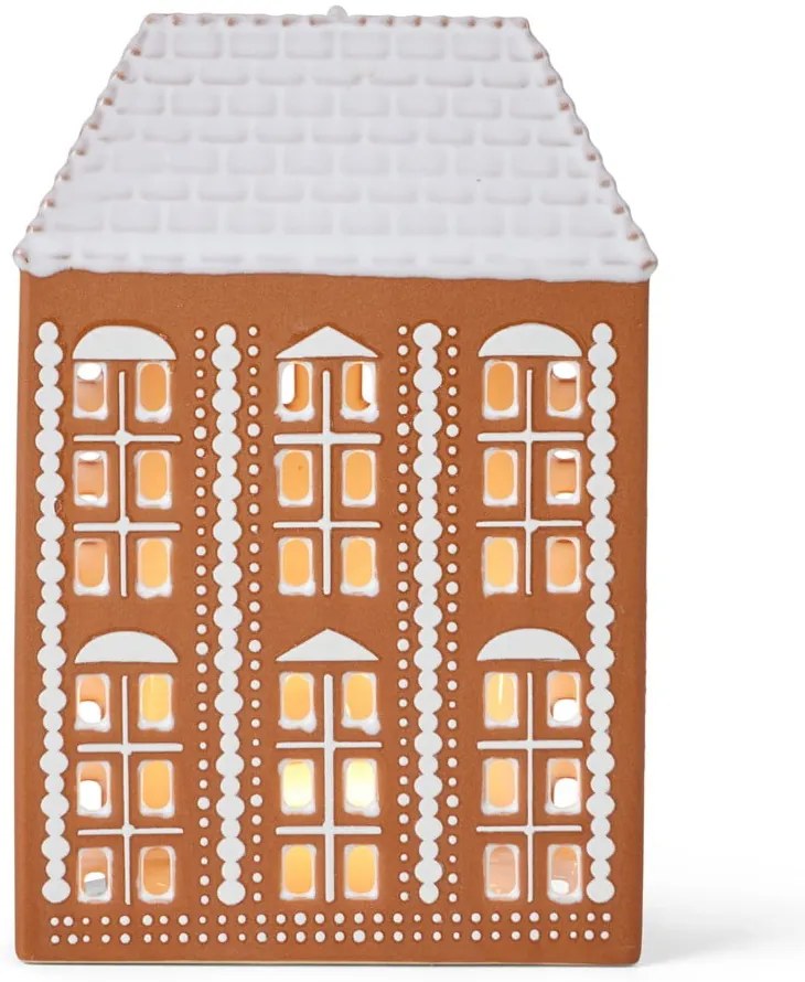 Sfeșnic pentru lumânări pastilă din ceramică Gingerbread Lighthouse – Kähler Design