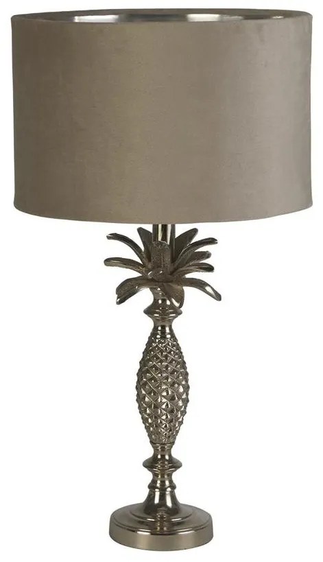 Veioza/Lampa de masa design lux elegant Belle argintiu/taupe