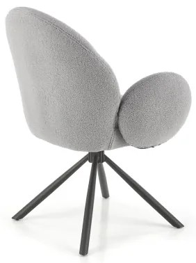 Scaun de masă KIVA, 1 buc., gri